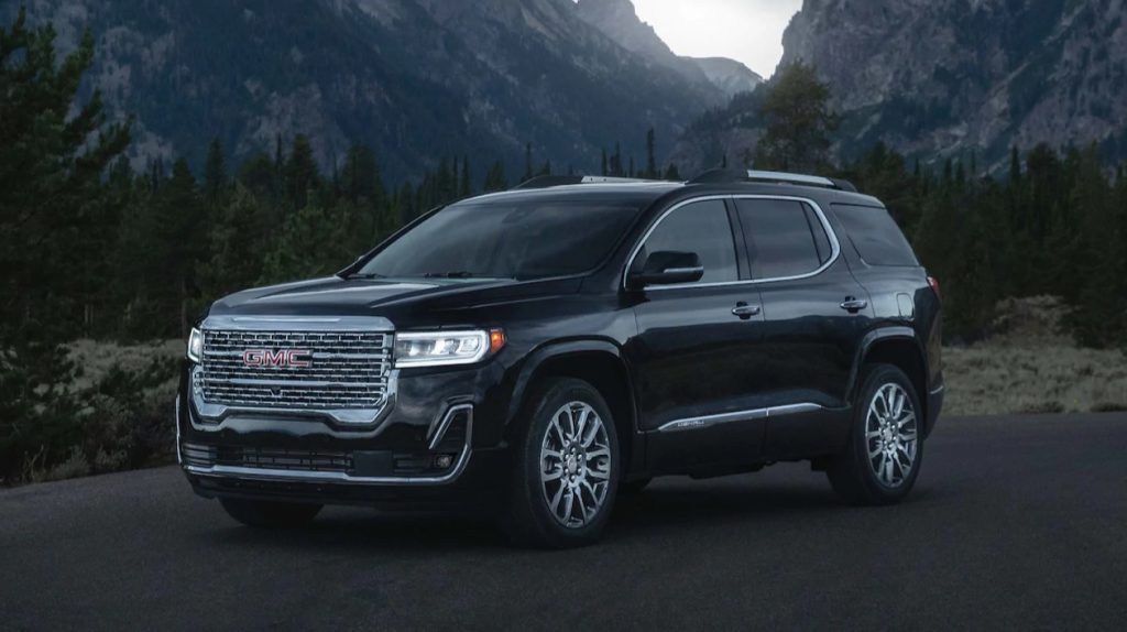 The GMC Acadia in nature